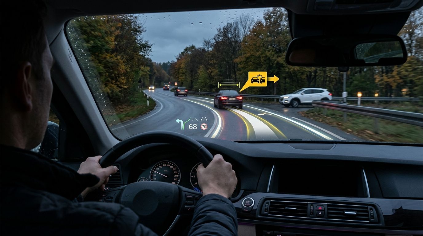 Bezpieczeństwo przede wszystkim: jak AR HUD chroni kierowcę i pasażer&oacute;w?